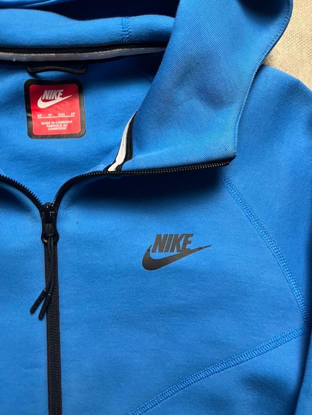 Veste Nike Tech Fleece Bleu