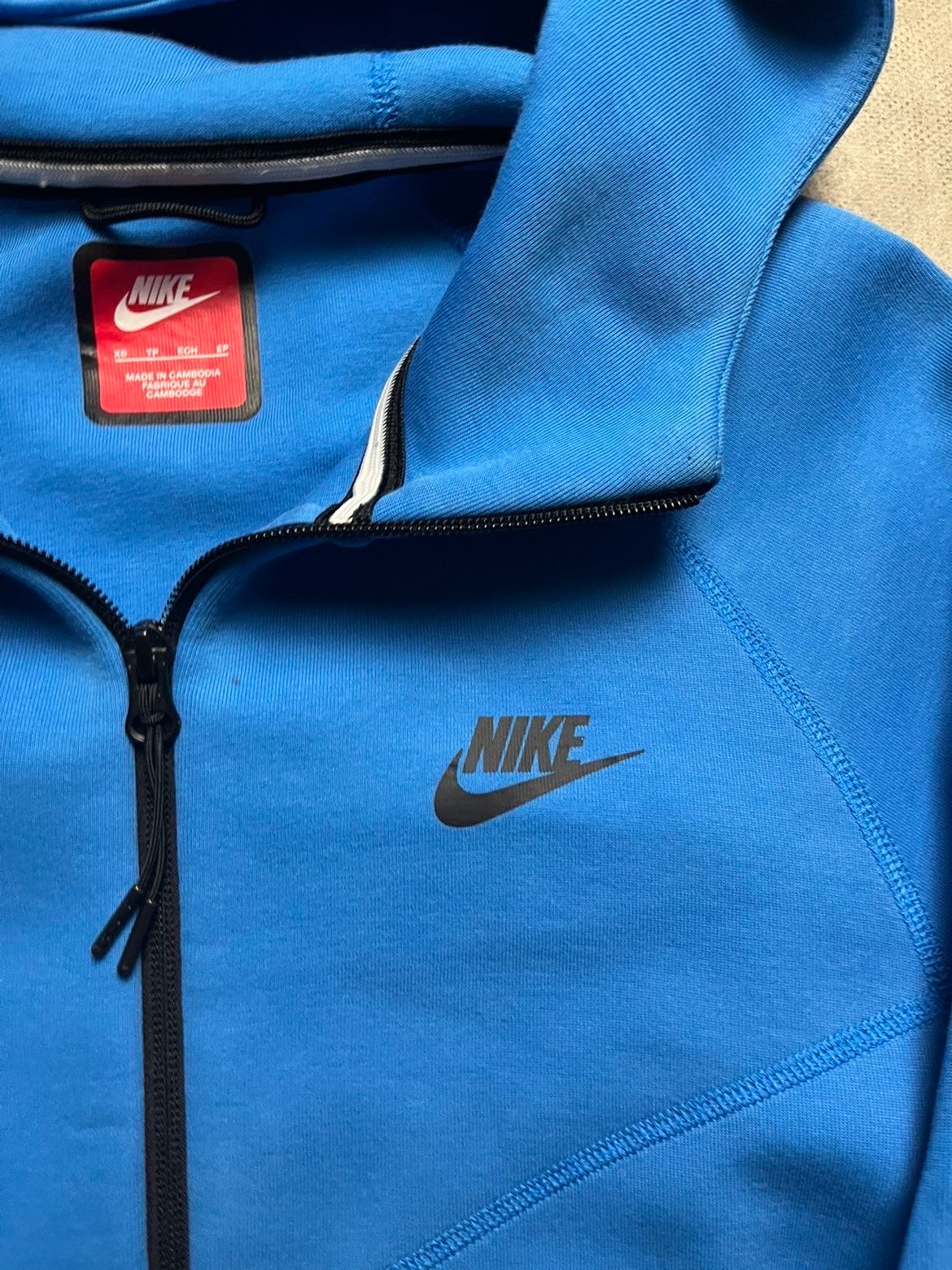 Veste Nike Tech Fleece Bleu