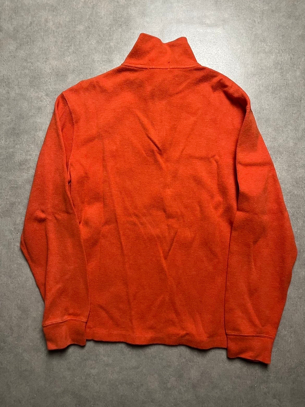 pull Ralph Lauren orange à col montant avec fermeture éclair