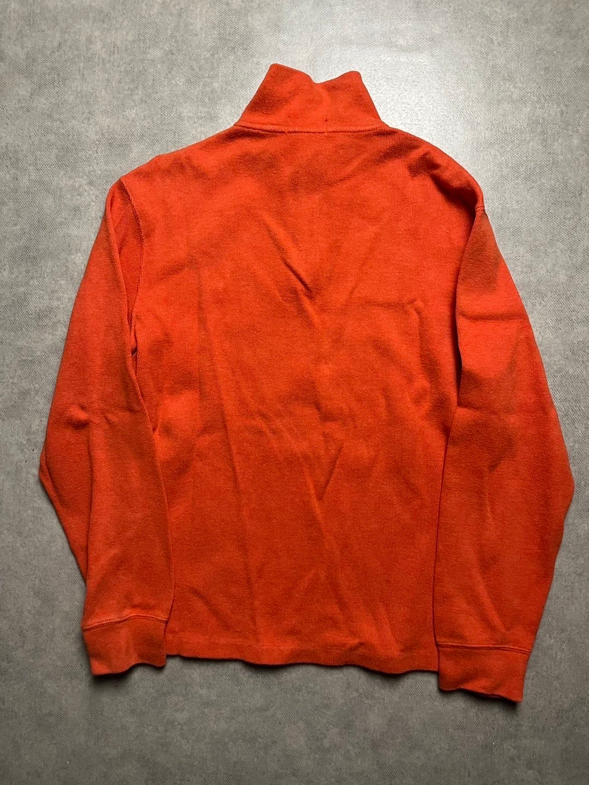 pull Ralph Lauren orange à col montant avec fermeture éclair